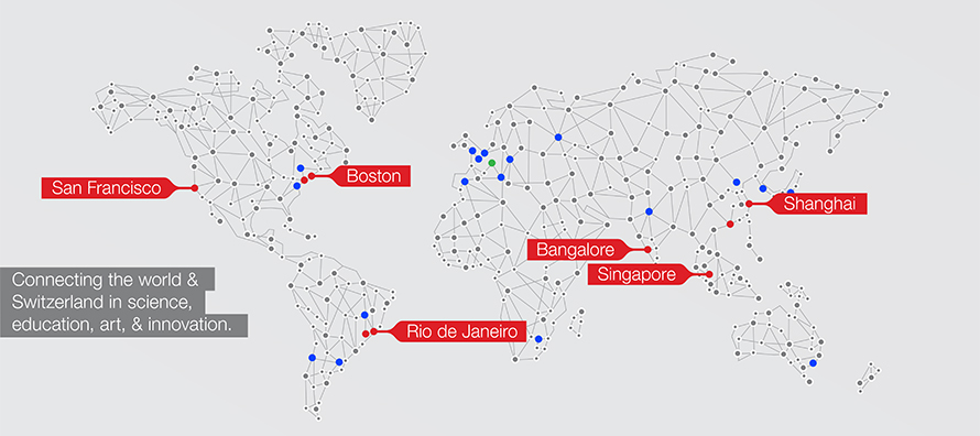 swissnex map